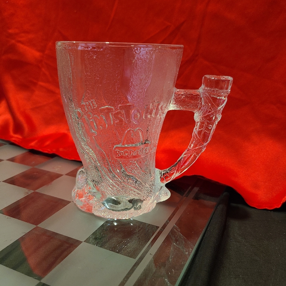 Flintstones McDonalds Collectible Mug Cup GLASS